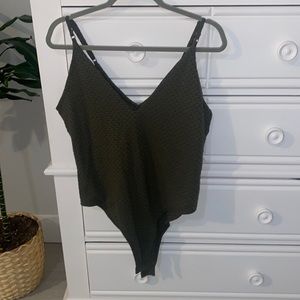 Wild fable olive green body suit